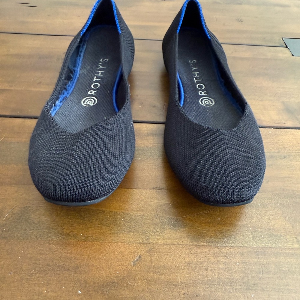 Rothy’s The Flat • Black Solid • Size 9 • Read Description